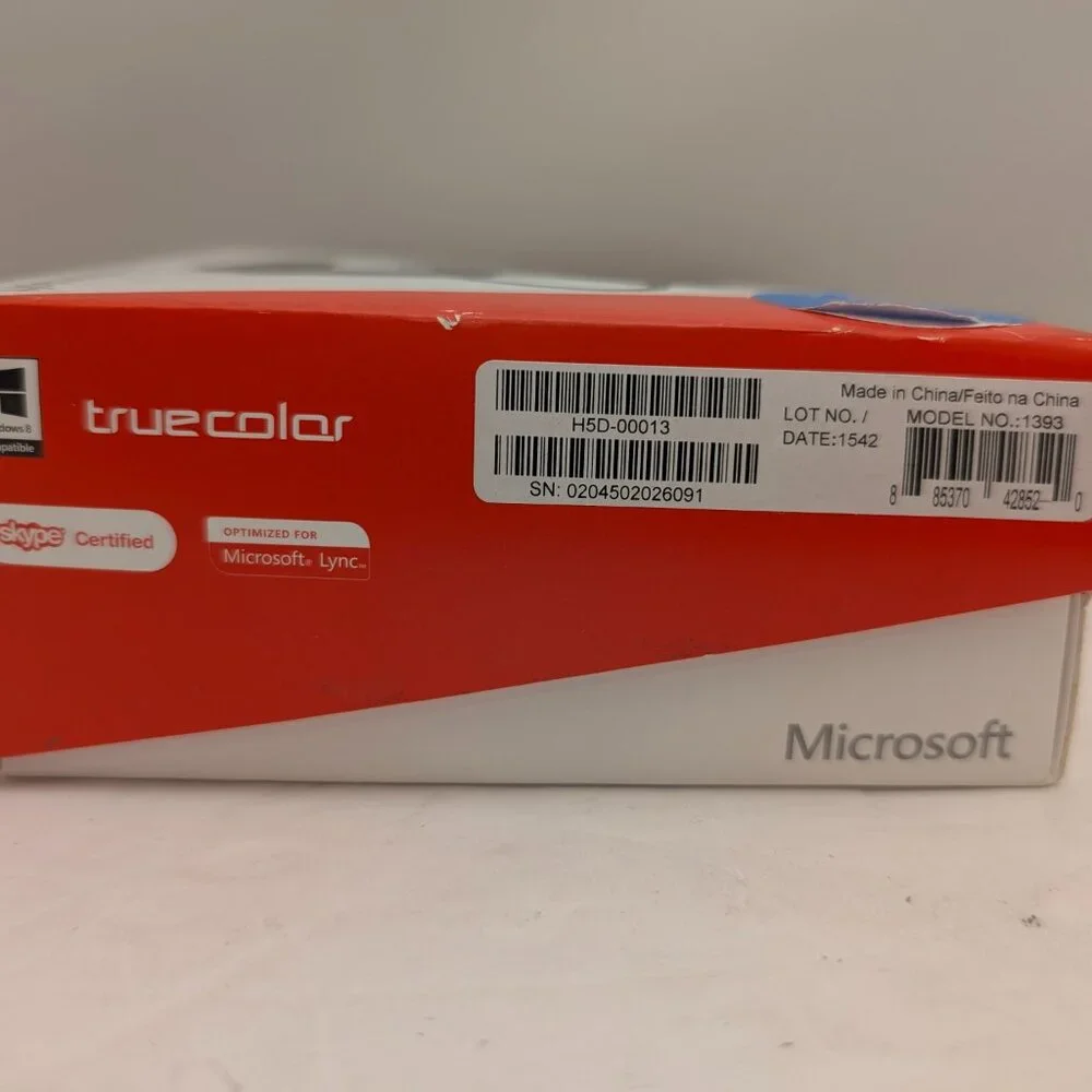MICROSOFT LifeCam Cinema HD 720p Webcam | 1393 P/N X823015-001 H5D-00013 USED